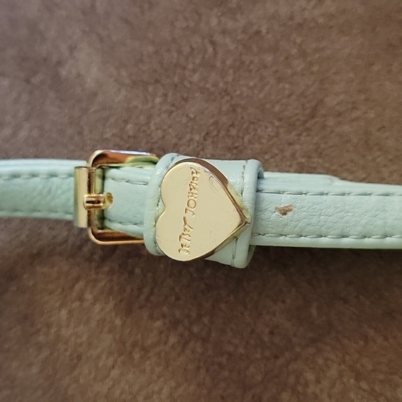 Vtg BETSEY JOHNSON Icy Blue Bow Crossbody Wallet Envelope Micro Purse - Picture 10 of 12